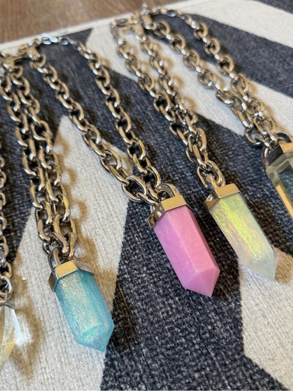 Love Rokz Crystal Point Pendant Necklace- choose any 3 - Picture 2 of 2